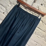KATHARINE HAMNETT “LUCIA” BLUE SILK TROUSERS