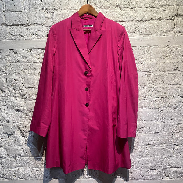 JIL SANDER PINK SILK MIX JACKET