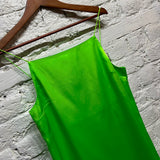 KWAIDAN EDITIONS 
NEON GREEN SLIP DRESS