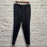WOOYOUNGMI BLACK CUFF HEM TROUSERS