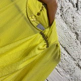 PREEN
YELLOW RUFFLE DRESS WITH DIAMANTE DETAILS