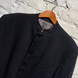 KENZO HOMME VINTAGE BLACK MANDARIN COLLAR JACKET