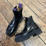 EYTYS BLACK LEATHER BOOTS
