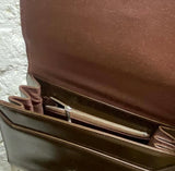 JEAN-PAUL GAULTIER 
VINTAGE BRONZE LEATHER HANDBAG