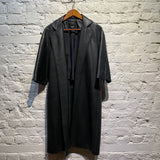 FEAR OF GOD 2017 BLACK LEATHER COAT SILK LINING