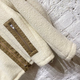 GmbH CREAM/BROWN WOOL FLEECE