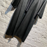 FEAR OF GOD 2017 BLACK LEATHER COAT SILK LINING