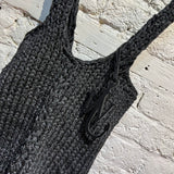 JW ANDERSON METALLIC KNIT TOTEBAG