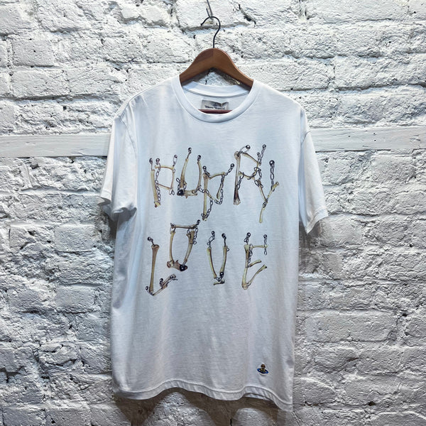 VIVIENNE WESTWOOD
WHITE PUPPY LOVE CHAIN BONES T-SHIRT