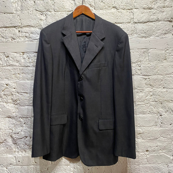 PRADA CHARCOAL WOOL JACKET