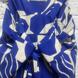 ISSEY MIYAKE
BLUE/WHITE JUMPSUIT