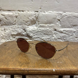 OLIVER PEOPLES 	X THE ROW GOLD FRAME SUNGLASSES