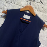 MARGIELA NAVY ASYMMETRICAL TOP