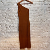 HELMUT LANG	BROWN KNIT DRESS