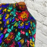 UNGARO
VINTAGE MULTI COLOUR FLOCKED TOP