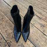 BALENCIAGA BLACK HEELED BOOTS