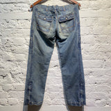 JUNYA WATANABE WASHED DENIM JEANS WITH ZIPS