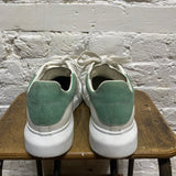 ALEXANDER MCQUEEN WHITE ELEVATED PUMPS