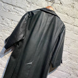 FEAR OF GOD 2017 BLACK LEATHER COAT SILK LINING