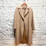 HELMUT LANG NUDE TEXTURED ALPACA COAT