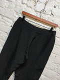 GIVENCHY 
BLACK WOOL CROP TROUSERS