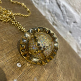 VIVIENNE WESTWOOD LARGE ORB NECKLACE GOLD/AURORA STONES