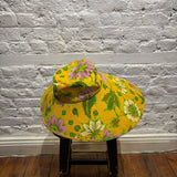 ALÉMAIS COTTON YELLOW FLORAL SUN HAT