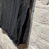ADOLFO DOMINGUEZ BLACK SHEER KNIT VEST