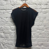 BALENCIAGA 
BLACK NET VEST TOP