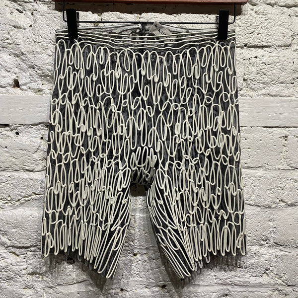 KASIA KUCHARSKA
MESH SCRIBBLE SHORTS