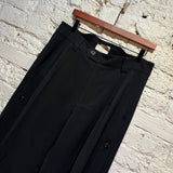 NULLUS BLACK WIDE LEG TROUSERS