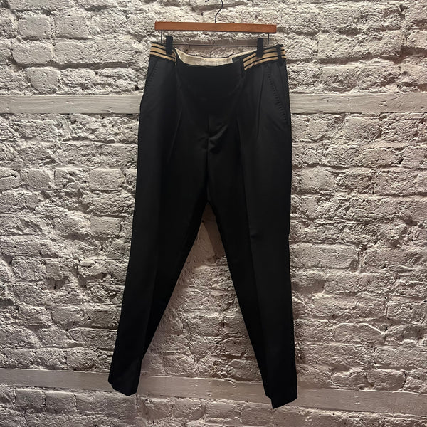 ALEXANDER MCQUEEN BLACK DRESS TROUSERS