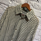 AMIRI	WOVEN LEATHER SHIRT JACKET