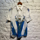 ALEXANDER MCQUEEN PAINT PRINT S/S SHIRT