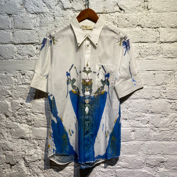 ALEXANDER MCQUEEN PAINT PRINT S/S SHIRT