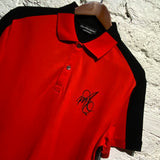 ALEXANDER MCQUEEN RED FRONT BLACK BACK POLO