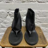 MIU MIU BLACK ANKLE BOOT SANDALS