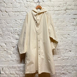 JIL SANDER
LOGO CANVAS HOODED COAT