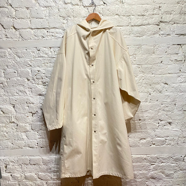 JIL SANDER
LOGO CANVAS HOODED COAT