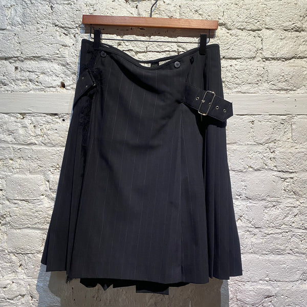 JEAN PAUL GAULTIER HOMME
VINTAGE MIDNIGHT PINSTRIPED KILT