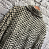 AMIRI	WOVEN LEATHER SHIRT JACKET