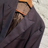 PRADA 2BUTTON POLKA DOT BROWN/BORDEAUX JACKET