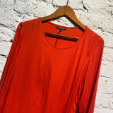 ANN DEMEULEMEESTER TOMATO RED INFINITY DRESS