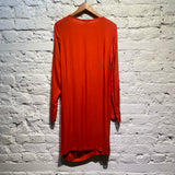 ANN DEMEULEMEESTER TOMATO RED INFINITY DRESS