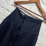 PRADA
MIDNIGHT PLEATED COTTON SKIRT