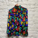 UNGARO
VINTAGE MULTI COLOUR FLOCKED TOP