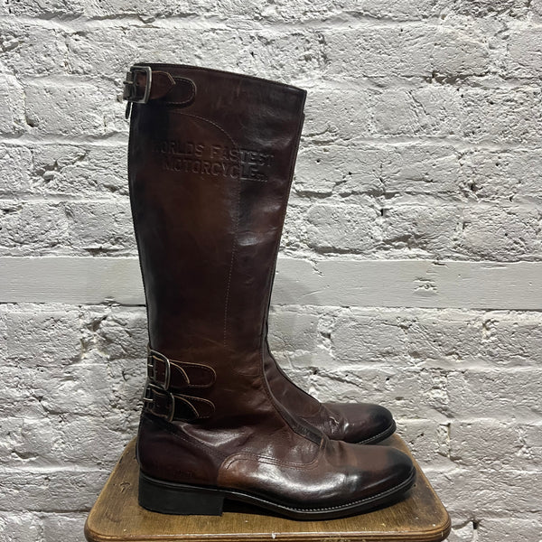 PAUL SMITH X TRIUMPH MOTORCYCLES
BROWN RIDING BOOTS