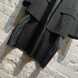 BALENCIAGA BLACK SUIT JACKET DRESS (ONE PIECE)