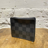LOUIS VUITTON CHECK PRINT LEATHER CARD HOLDER