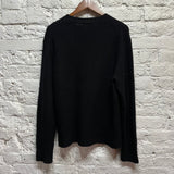 ACNE STUDIOS 
BLACK WOOL/CASHMERE SWEATER